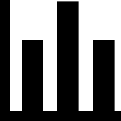 Bars graphic business symbol